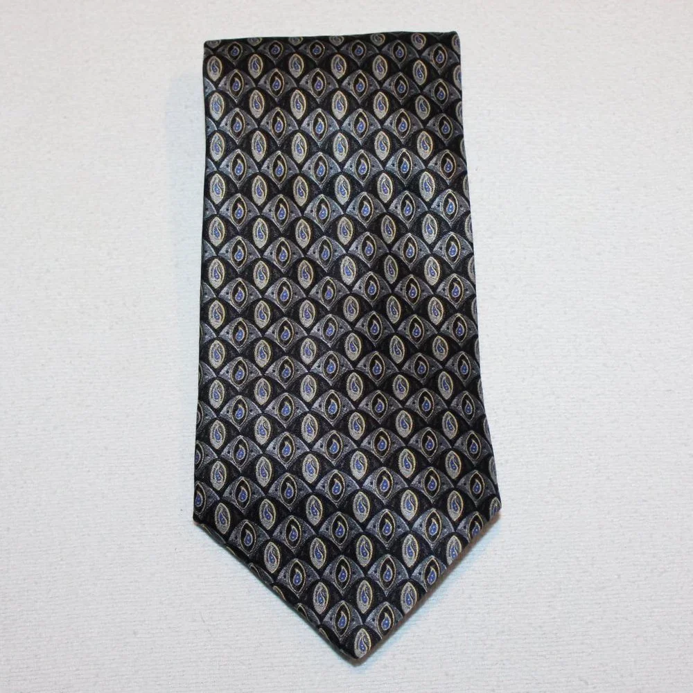 4 Stafford & Stafford Executive 100% silk neckties abstract floral classic lot